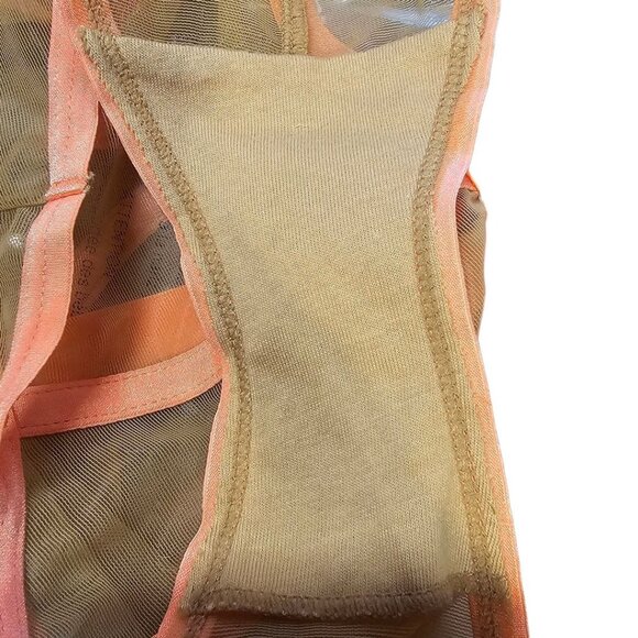 Savage X Fenty Womens 34DDD/Small Neon Nights Sheer Demi Bra and Boy Brief Set N - Picture 8 of 8